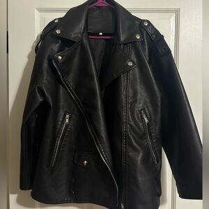 Black Leather Women's Jacket